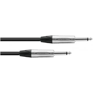 PSSO kabel Jack 6,3mm mono černý, 1,5m, konektory Neutrik