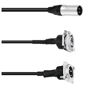 PSSO Patch Kabel XLR(F)S/1xXLR(M),1xXLR(M)S 1m
