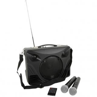 QTX DELTA-50, mobilní 8&quot; zvukový systém MP3/BT/FM/2x VHF, 50W