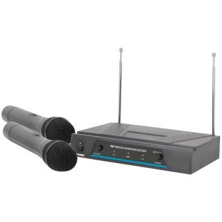 QTX VHF-2, bezdrátový mikrofon, 2 kanálový, 174,1 + 175 MHz