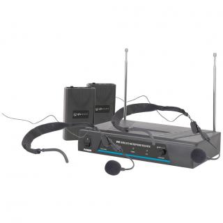 QTX VHF-HS2 bezdrátový mikrofon, 2 kanálový, 173,8 + 174,8 MHz