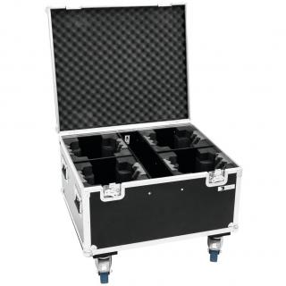 Roadinger Flightcase pro 4x TMH FE-600, na kolečkách