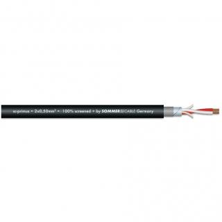 Sommer CABLE Microphone cable 2x0.50 100m bk SC-Primus FRNC