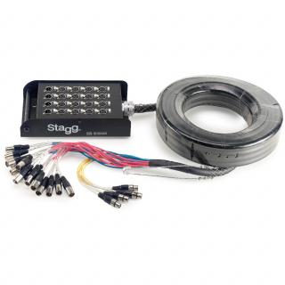 Stagg SSB-15/16X4XH, multicore kabel, 16x XLR M/4x XLR F, 15m