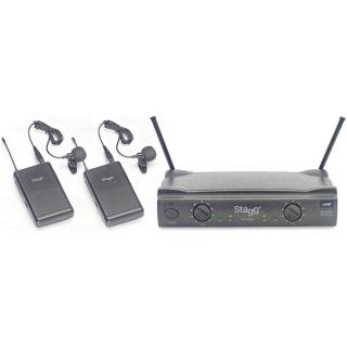 Stagg SUW 50 LL EG, 2-kanálový bezdrátový mikrofonní set 863,8 MHz / 864,5 MHz