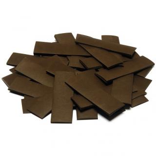 Tcm Fx pomalu padající obdélníkové konfety 55x18mm, hnědé, 1kg