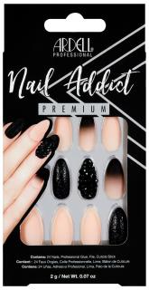 Ardell Nail Addict Premium - Black & Pink