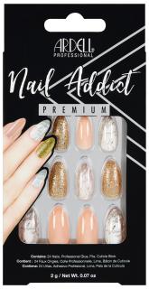 Ardell Nail Addict Premium - Pink Marble & Gold