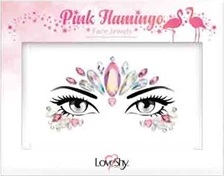 Kamínky na obličej - Pink Flamingo