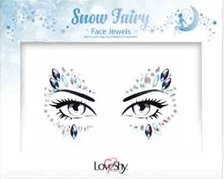 Kamínky na obličej - Snowy Fairy