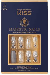 KISS Nalepovací nehty Majestic Nails - Sparkle