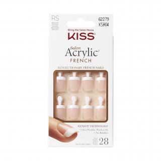 KISS Nalepovací nehty Salon Acrylic French - Dry Spell