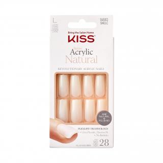 KISS Nalepovací nehty Salon Acrylic Natural - Bareskinned