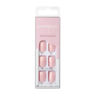 KISS samolepicí nehty s dekorem imPRESS Color - Pick Me Pink