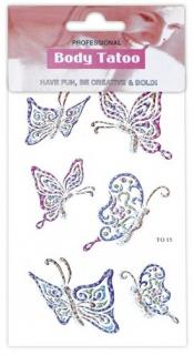 Tetování na tělo - Butterfly Glitter