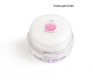 UV gellak French pink, světle růžový