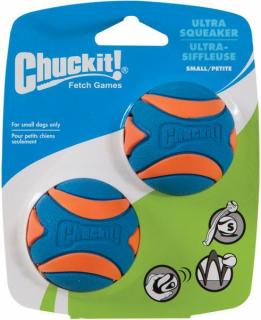 Míček Ultra Squeaker Ball Small 5 cm - 2 na kartě (Aportovací velice kvalitní míček, který píská.)
