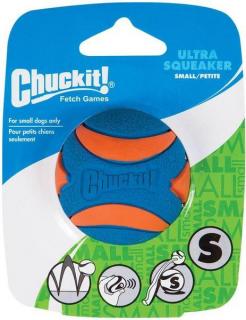 Míček Ultra Squeaker Ball Small 5 cm – pískací (Aportovací velice kvalitní míček, který píská. )
