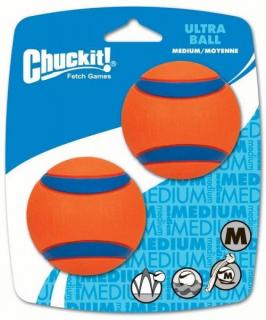 Míčky Ultra Ball Medium 6,5 cm - 2 ks  (Jedny z nejlepších aportovacích míčků s velkým odskokem.)