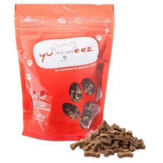 Yummeez Wild - se zvěřinou 175 g (Poloměkké šťavnaté kostičky pro psy s vysokým podílem masa bez obilovin. )