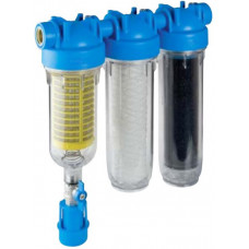 Vodní filtr TRIO s výpustným ventilem - pro dočištění vody v domácnosti