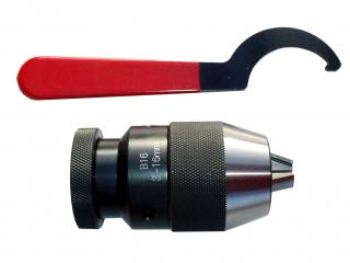 Rychloupínací vrtací sklíčidlo 3-16 mm B16 s klíčem TOPLAND