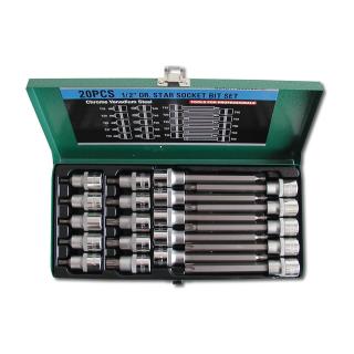 Sada 1/2 '' hlavic TORX prodloužené 20dílů H4020