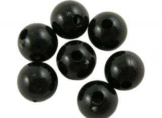 Akrylové korálky kulička černá 8mm 10 kusů v balení
