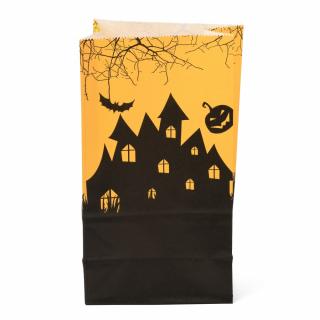 Halloween papírový sáček hrad