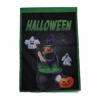Halloween vlajka banner 460x320mm čarodějnice duchové