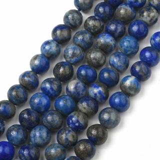 Lapis lazuli 8mm šňůra (46 - 48 korálků)