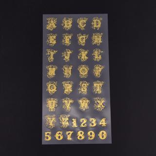 Samolepky arch - písmena a číslice