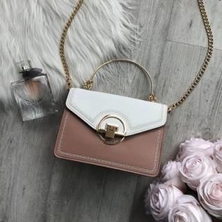 Crossbody kabelka starorůžová / bílá Keir X479