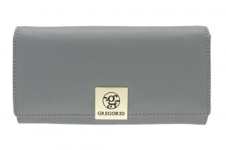 Dámská kožená peněženka GREGORIO GS-100 šedá
