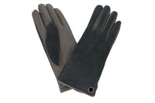Dámské rukavice MONCLARO šedé, broušená kůže Velikosť: L