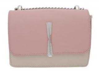 Kabelka crossbody béžovo - růžová David Jones X203