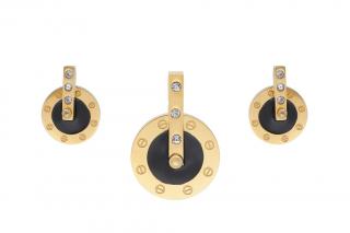 Set šperků z oceli zlatý K158