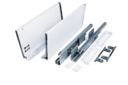 Výsuvný box SLIM 400 - 118 mm, bílý