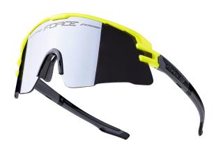Cyklistické brýle FORCE AMBIENT fluo-šedé, černá zrc. skla velikost: UNI, barva: žlutá