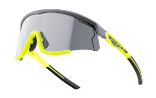 Cyklistické brýle FORCE SONIC šedo-fluo, fotochromatická skla velikost: UNI, barva: šedá