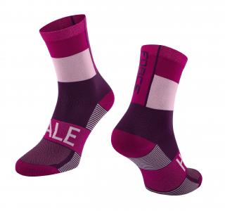 Cyklistické ponožky FORCE HALE fialové velikost: L/XL, barva: fialová