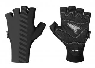 Cyklistické rukavice FORCE LINE šedo-černé velikost: L, barva: šedá