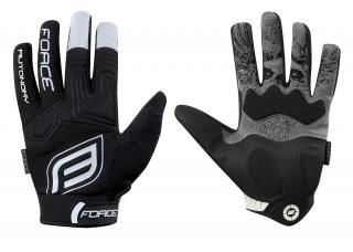 Cyklistické rukavice FORCE MTB AUTONOMY černé velikost: XL, barva: černá