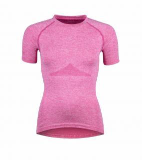 Dámské funkční triko FORCE SOFT LADY růžové velikost: M/L, barva: růžová