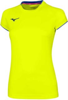 Dámské tričko Mizuno Core SS Tee 32EA720244 Yellow Fluo-Royal velikost: L, barva: žlutá