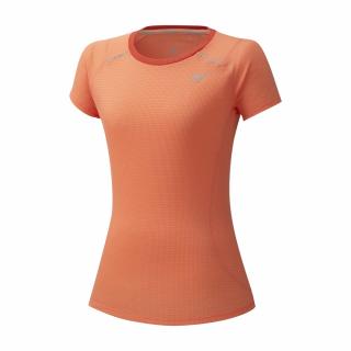 Dámské tričko Mizuno Dry AeroFlow J2GA071361 Fusion Coral velikost: S, barva: oranžová