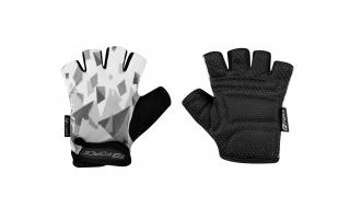 Dětské cyklistické rukavice FORCE ANT šedo-bílé velikost: M, barva: šedá