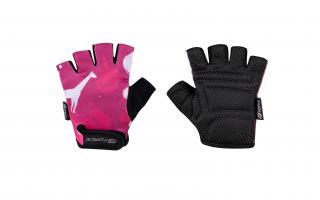 Dětské cyklistické rukavice FORCE PLANETS růžové velikost: L, barva: růžová