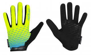 FORCE MTB ANGLE fluo-modré velikost: XXL