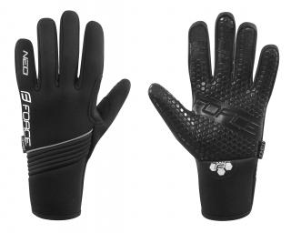 Neoprénové rukavice FORCE NEO černé velikost: L, barva: černá